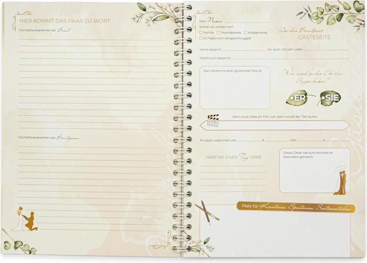 Actual product image familiawedding Greenery - Design Gästebuch zur Hochzeit (German, Familia publishing house, 2024)