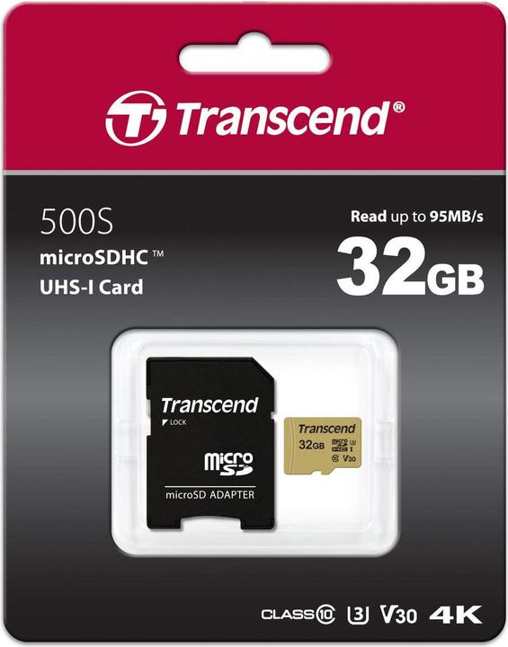 Produktbild Transcend 32GB UHS-I U1 SD CARD (32 GB, microSDHC, U1, UHS-I)
