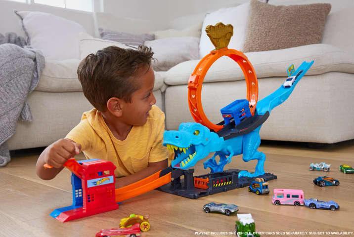 Produktbild Hot Wheels City T-Rex Looping-Bahn