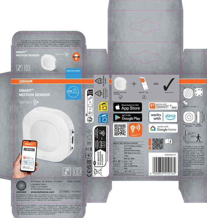 Actual product image Osram SMART+ WIFI MOTION SENSOR White (5 m)