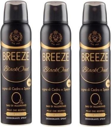 Immagine prodotto Breeze Black Oud Deodorante Spray 150ml (Getto vaporizzato, 150 ml)