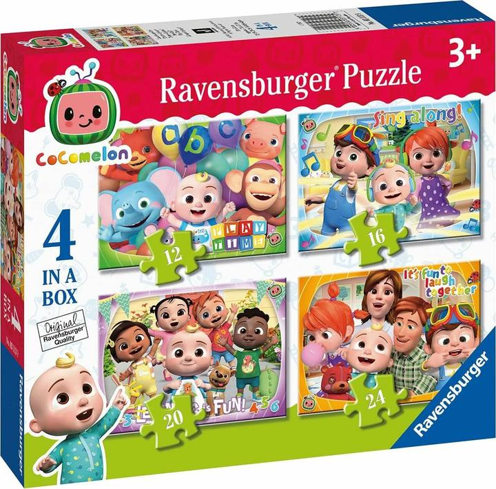 Image du produit Ravensburger 4 puzzles en 1 - Cocomelon (24 pièces)