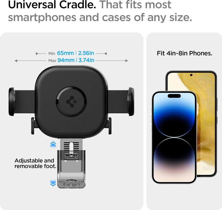 Immagine prodotto Spigen Supporto per auto UTS12 Onetap Supporto universale per auto con presa d'aria nero