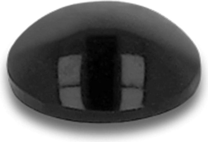 Delock Gummifüsse 5 x 2mm rund, selbstklebend, 100 Stück, schwarz (Kunststoffgleiter, 100 Stück)