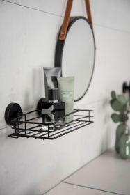 Productafbeelding Wenko Vacuum-Loc wandplank zwart (26 x 14 x 6,5 cm)