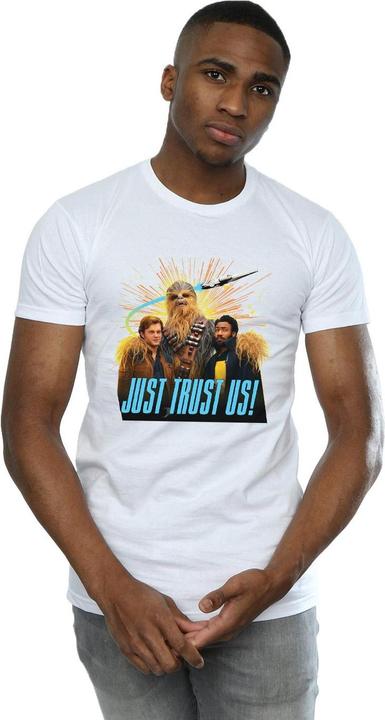 Actual product image Star Wars Mens Solo Just Trust Us T-Shirt (XXL)
