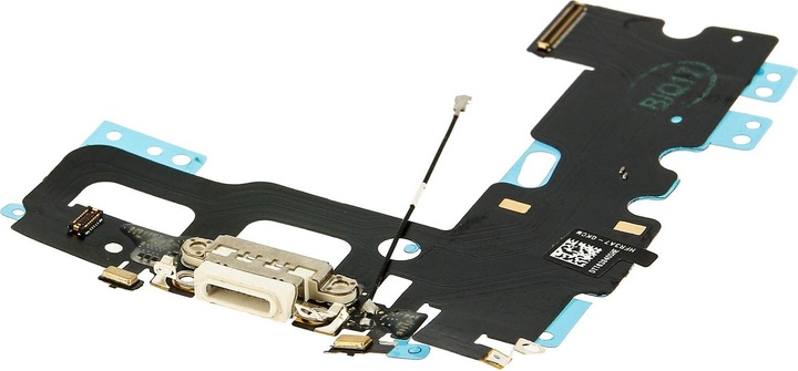 Actual product image Avizar iPhone/iPad charging connector spare part + flex cable for iPhone 7 - White (iPhone 7)