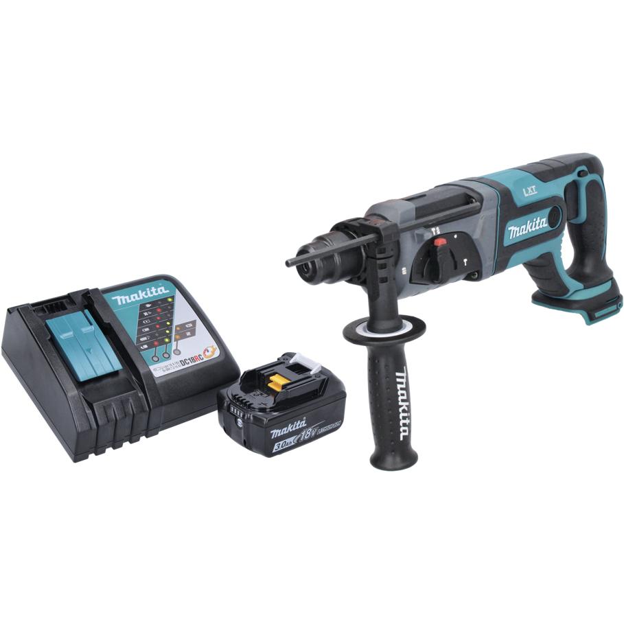 Thumbnail - Makita, Bohrmaschine + Akkuschrauber, DHR 241 RF1 Akku Bohrhammer 18 V 2,0 J SDS plus + 1x Akku 3,0 Ah + Ladegerät (Akku...