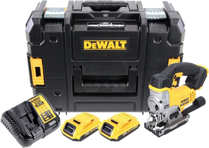 Produktbild DeWalt DCS 331 D2 Akku Stichsäge 18 V + 2x Akku 2,0 Ah + Ladegerät + TSTAK
