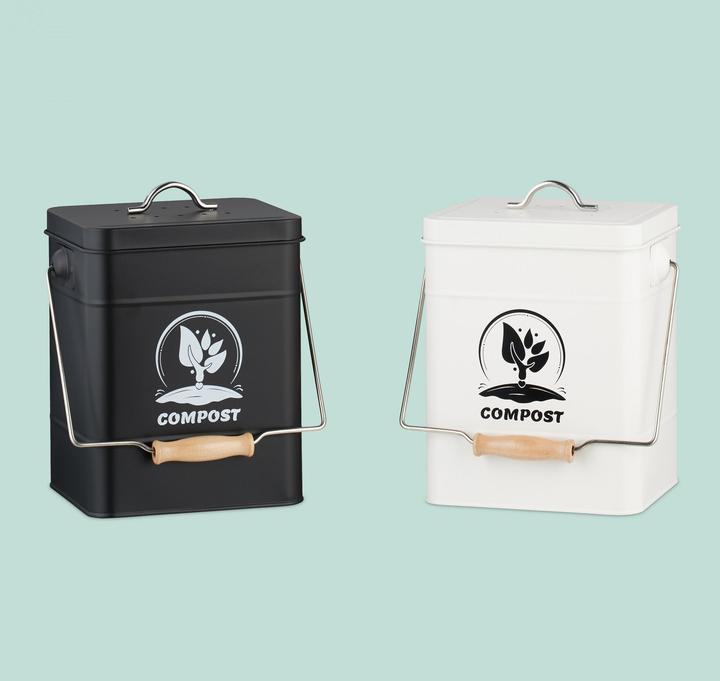 Produktbild Relaxdays Komposteimer mit Geruchsfilter 6 Liter (6 l)