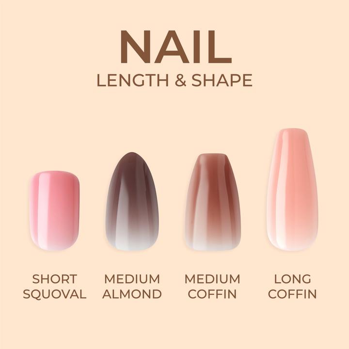 Produktbild KISS Bare-But-Better Gel Nails - 28 Pieces (Kunstnägel)