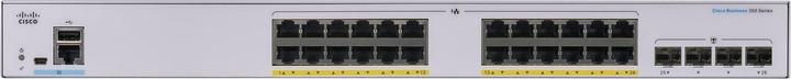 Produktbild Cisco PoE+ Switch CBS350-24P-4G-EU 28 Port (24 Ports)