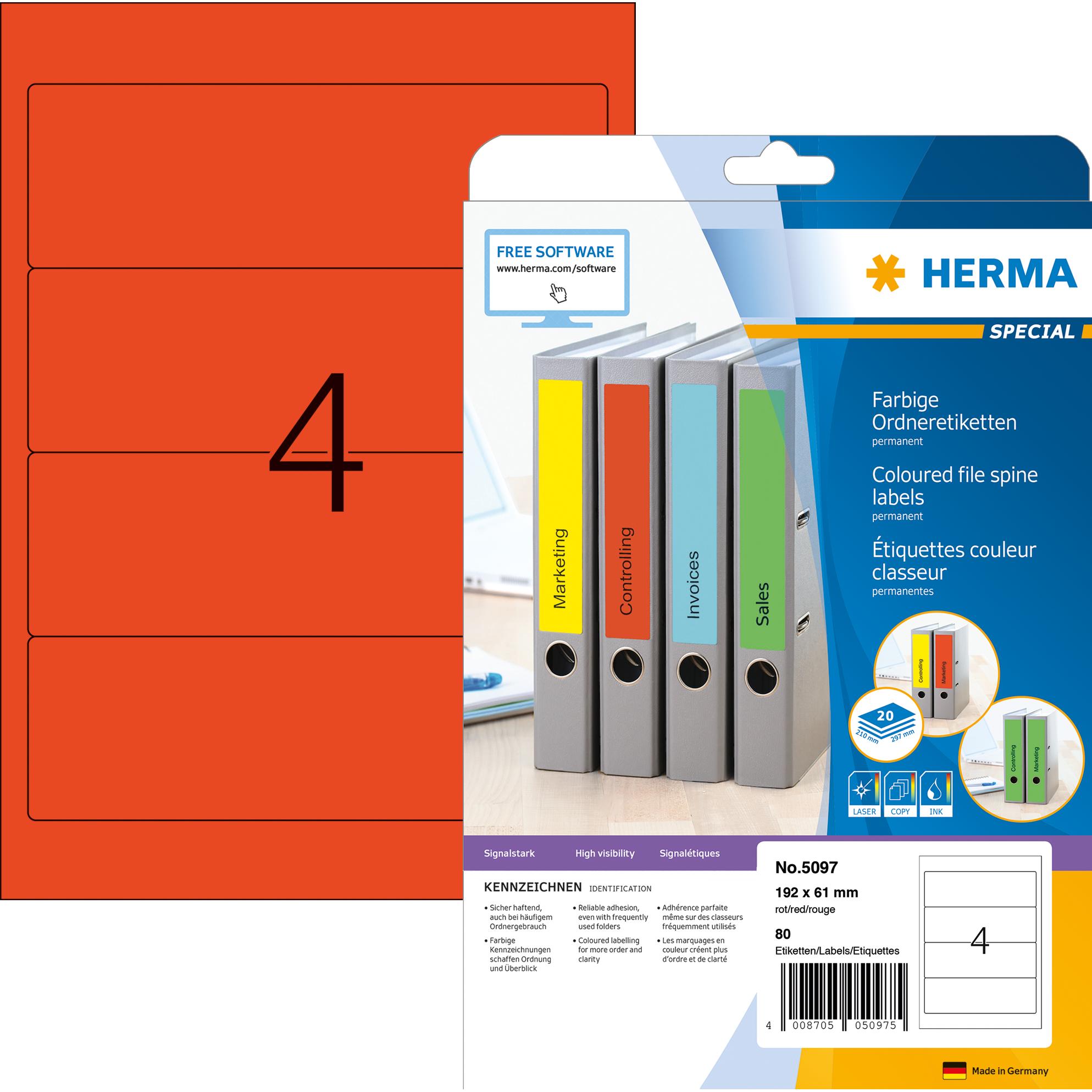 HERMA: Etichette e Accessori per Cartelle A4