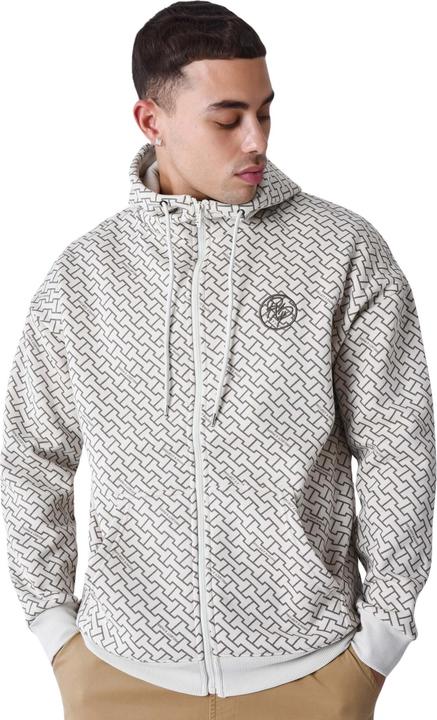 Image du produit Project X Paris Sweatshirt à capuche zippé imprimé monogramme (M)
