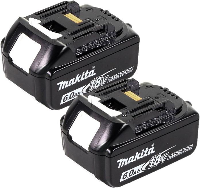 Actual product image Makita DLM 432 G2 battery lawn mower 36 V ( 2x 18 V ) 43 cm brushless + 2x battery 6.0 Ah - without charger (Rechargeable battery operated)