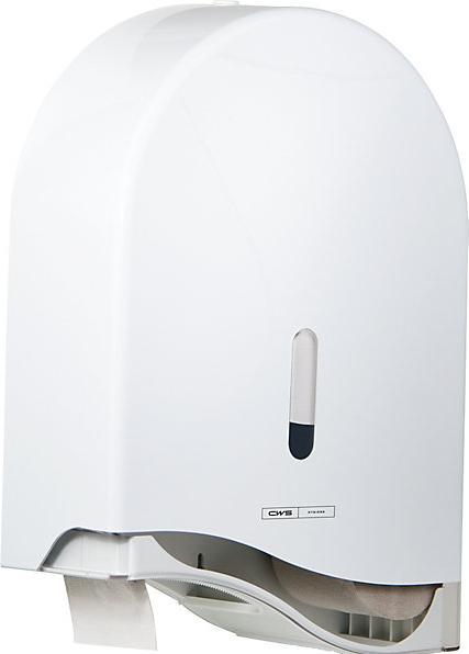 Actual product image CWS Toilet paper dispenser, PARADISE SUPER ROLL, for large rolls, HxWxD 300 x 300 x
