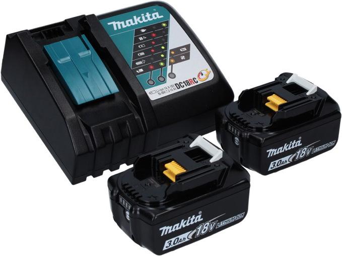 Produktbild Makita DLM 432 RF2 Akku Rasenmäher 36 V ( 2x 18 V ) 43 cm Brushless + 2x Akku 3,0 Ah + Ladegerät (Akkubetrieb)