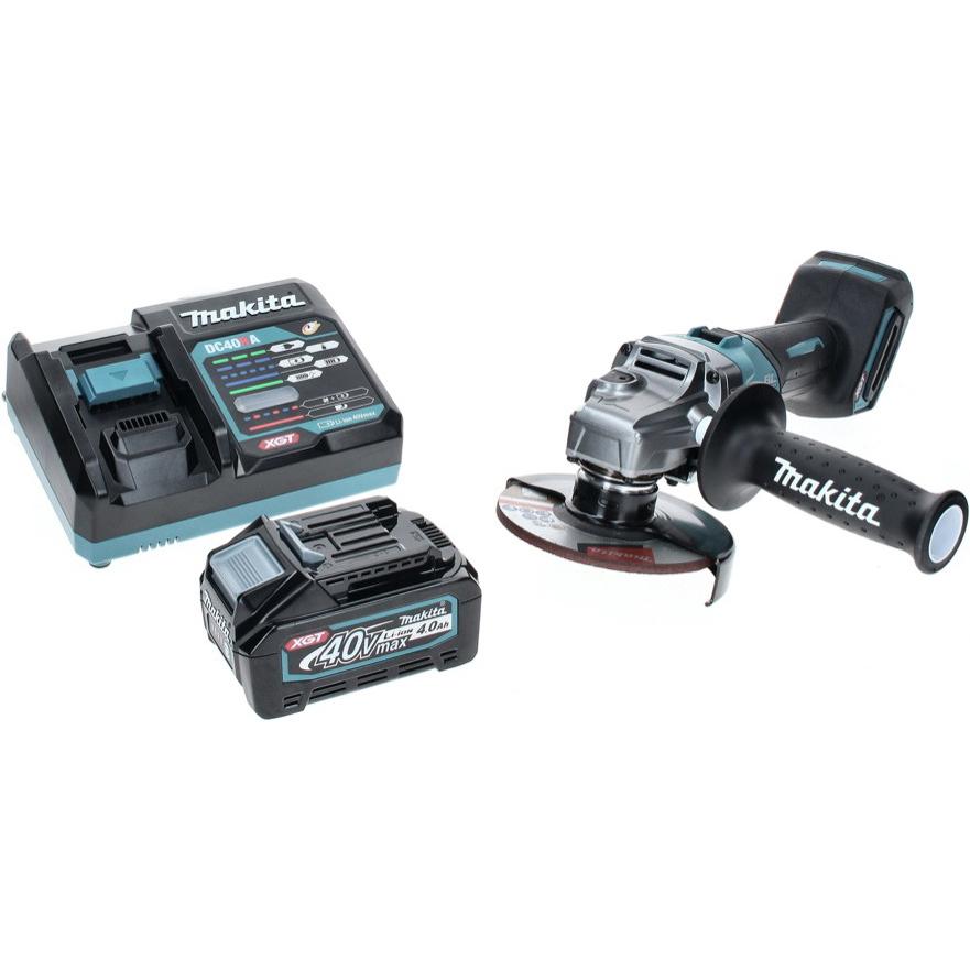 Thumbnail - Makita, Winkelschleifer, GA 005 GM1 Akku Winkelschleifer 40 V max. 125 mm Brushless XGT + 1x Akku 4,0 Ah + Ladegerät (12...