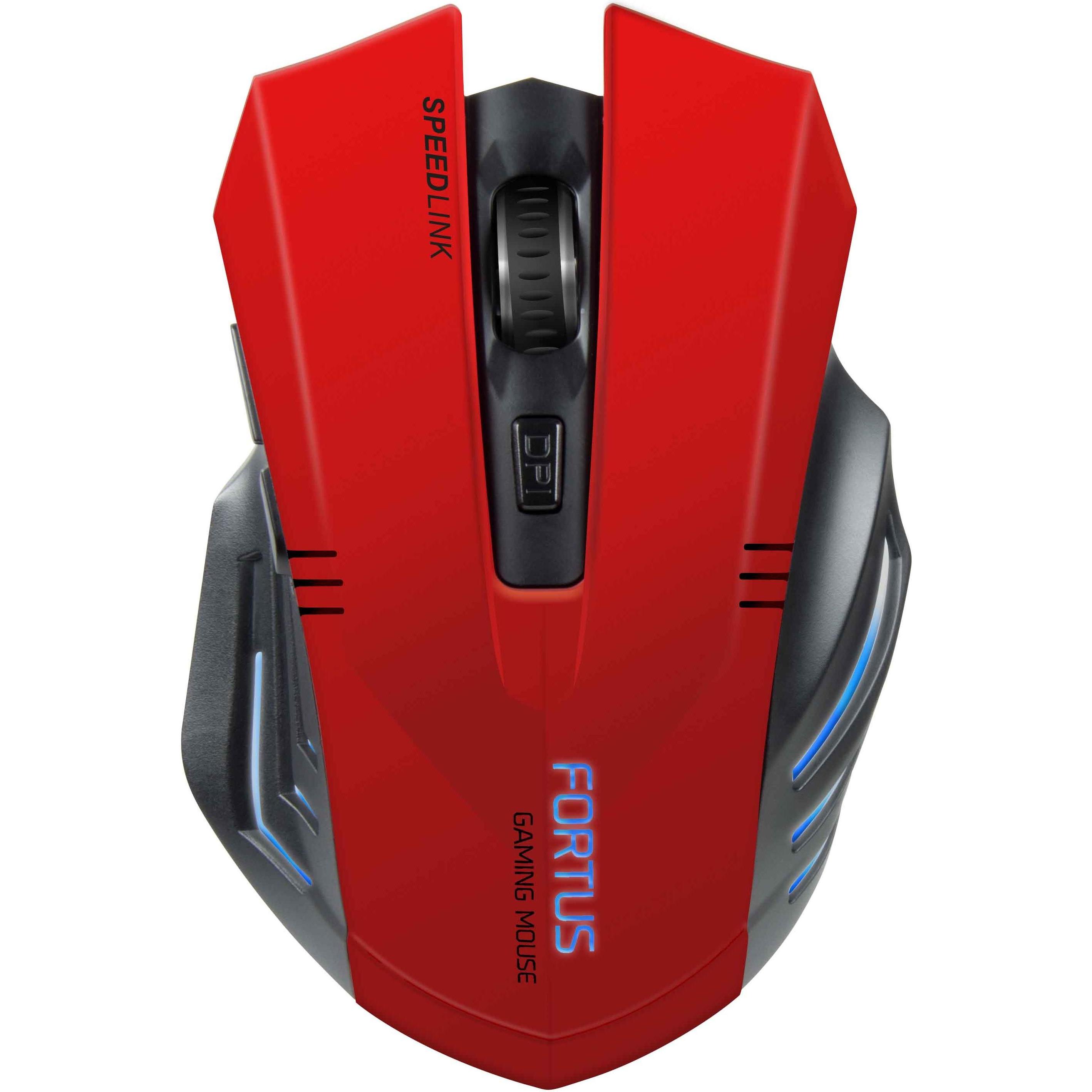 Speedlink Fortus (Kabellos), Maus, Rot, Schwarz