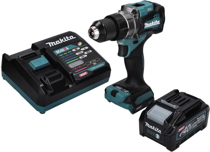 Actual product image Makita DF 001 GM1 Cordless drill driver 40 V max. 140 Nm XGT Brushless + 1x battery 4.0 Ah + charger (Rechargeable battery operated)