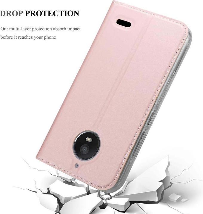 Actual product image Cadorabo Book Classy Style Cover (Motorola Moto E4)