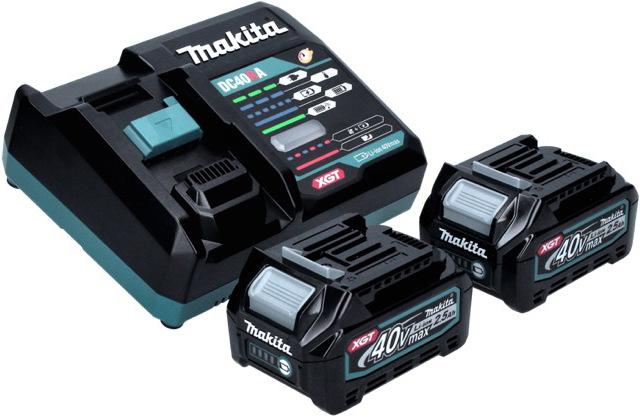Actual product image Makita HR 004 GD2 Battery combi hammer 40 V max. 2.8 J SDS plus XGT Brushless + 2x battery 2.5 Ah + charger (Rechargeable battery operated)
