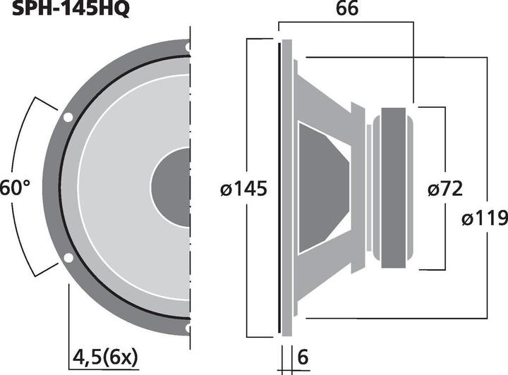 Productafbeelding Monacor HiFi basluidspreker (1 stuk)