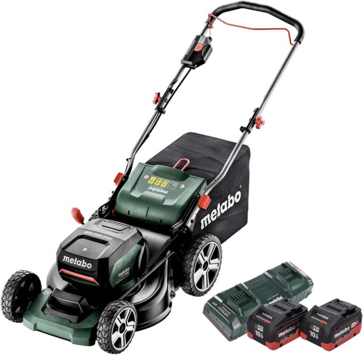 Produktbild Metabo RM 36-18 LTX BL 46 Akku Rasenmäher 36 V ( 2x 18 V ) 46 cm Brushless + 2x Akku 10,0 Ah + Doppe (Akkubetrieb)