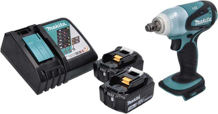 Actual product image Makita DTW 251 RF Battery impact wrench 18 V 230 Nm 1/2" + 2x battery 3.0 Ah + charger (Rechargeable battery operated)