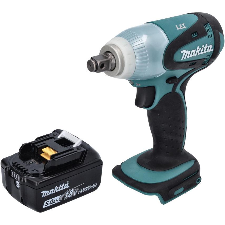 Thumbnail - Makita, Bohrmaschine + Akkuschrauber, DTW 251 T1 Akku Schlagschrauber 18 V 230 Nm 1/2" + 1x Akku 5,0 Ah - ohne Ladegerät...