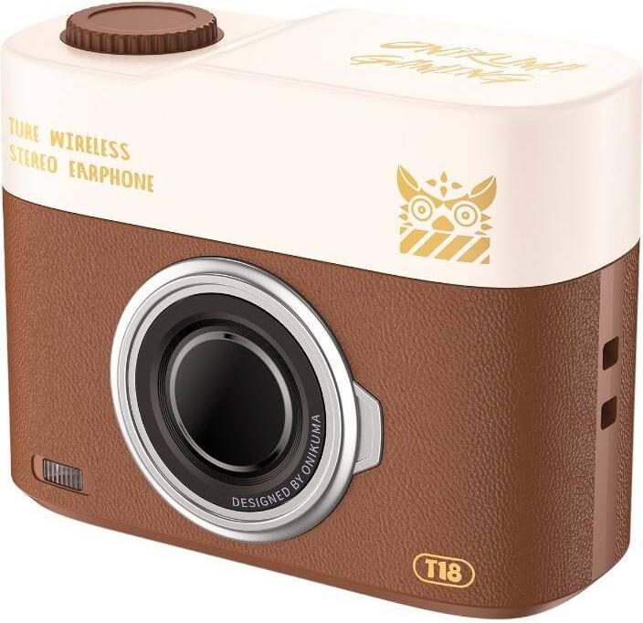 Immagine prodotto Onikuma Auricolari In-Ear Bluetooth T18 Marrone (18 h, Senza fili)
