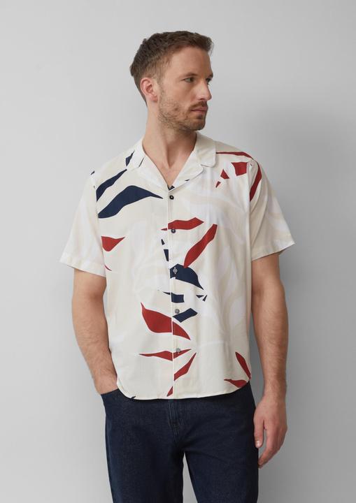 Produktbild S.Oliver Hemd Resort Fit: Gemustertes Kurzarmhemd aus Viskosemix (XXL)