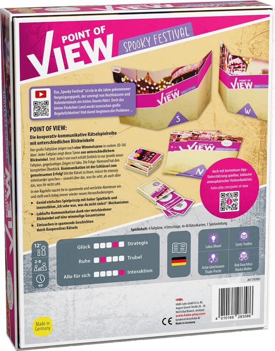 Actual product image Haba Point of View Spooky Festival (d) (German, 2 - 8 Players)