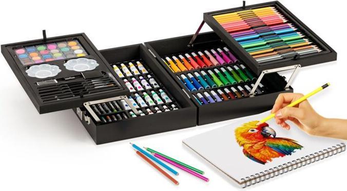 Produktbild Easymaxx Mal- & Zeichenkoffer 145-teilig,, Mehrfarbig, Art: Ölfarbe (Mehrfarbig)