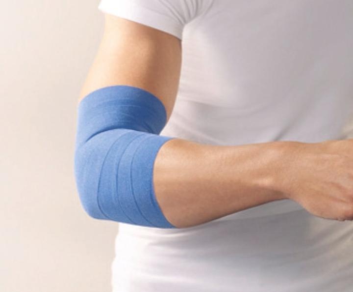 Lohmann & Rauscher latex free cohesive fixation bandage blue