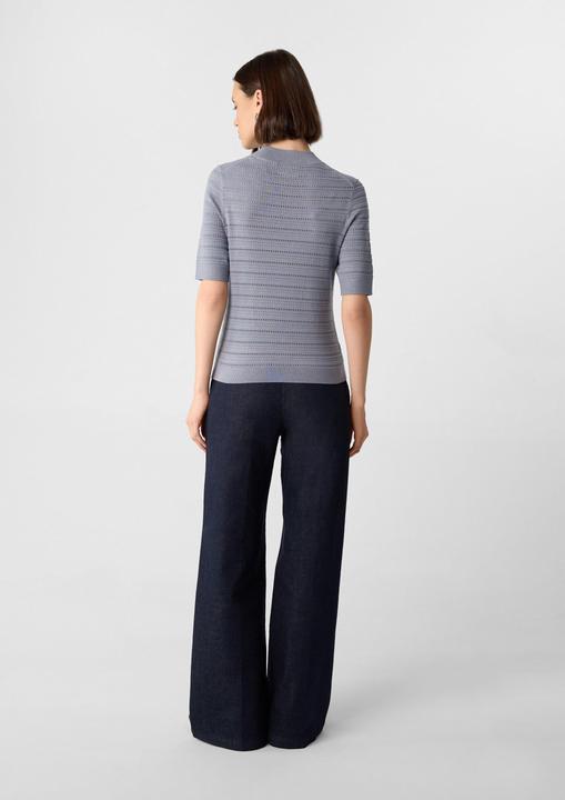 Produktbild Comma Strickpullover Strukturierter Feinstrickpullover aus Viskosemix (36)