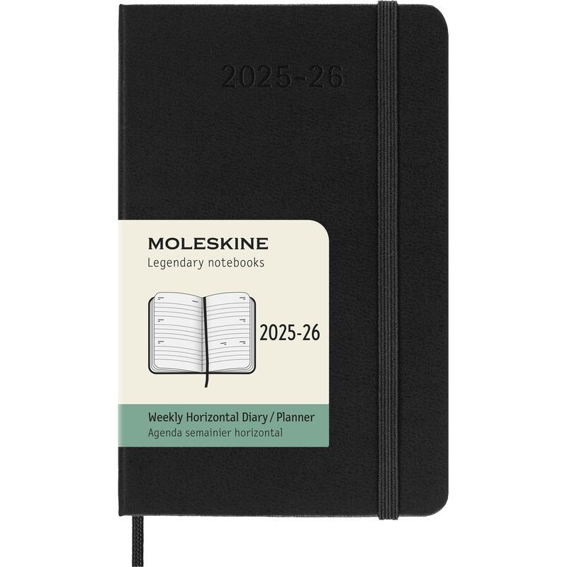 Moleskine, Agenda, Schüleragenda Hard Cover Weekly Horizontal (9 x 14 cm, Englisch)