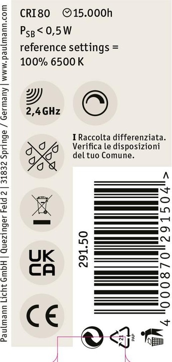 Actual product image Paulmann Drops of Zigbee filament (E14, 5 W, 470 lm, 1 x, F)
