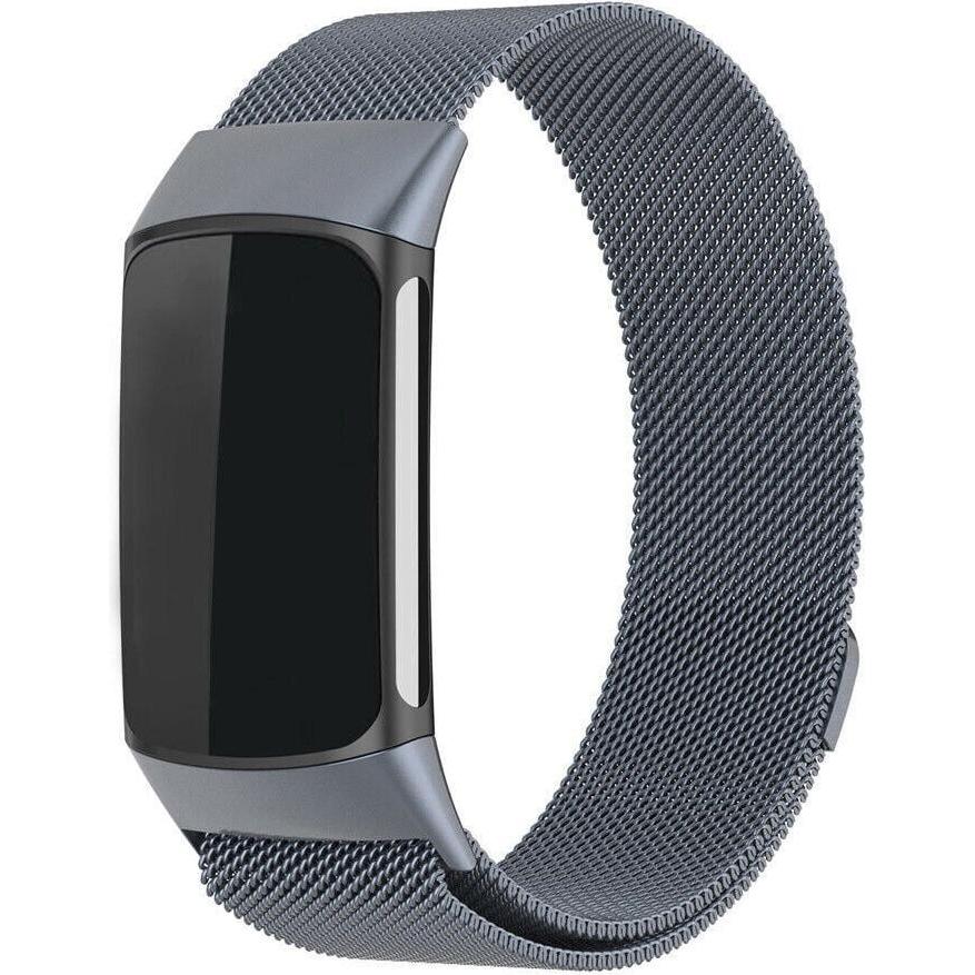 Strap-it Armband (Geflochtener Stahl), Uhrenarmband, Grau