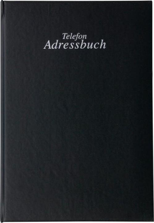 Produktbild Stylex Telefon-Adressbuch A-Z schwarz (15 x 22 cm)