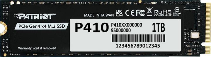 Actual product image Patriot SSD 1TB M.2 P410 PCIe 4.0 5000/4500 (1000 GB, M.2, M.2 2280)