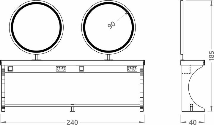 Immagine prodotto Alpeda Woody Circle Double Damen Bedienungsplätze