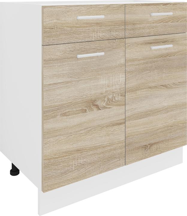 Image du produit VCM Armoire de cuisine Largeur 80 cm Tiroir Meuble bas de cuisine Esilo (80 x 46 x 82 cm)