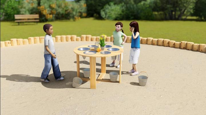 Actual product image Classic World Learning garden table