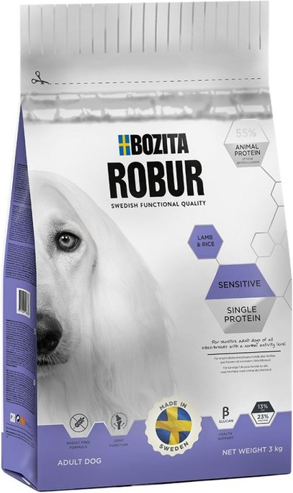 Bozita Cane Robur Sensitive Single Protein Lamb (Adulto, 1 pz., 3000 g)