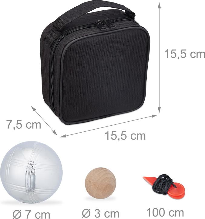 Immagine prodotto Relaxdays Palle di bocce (4 x, 70 mm)