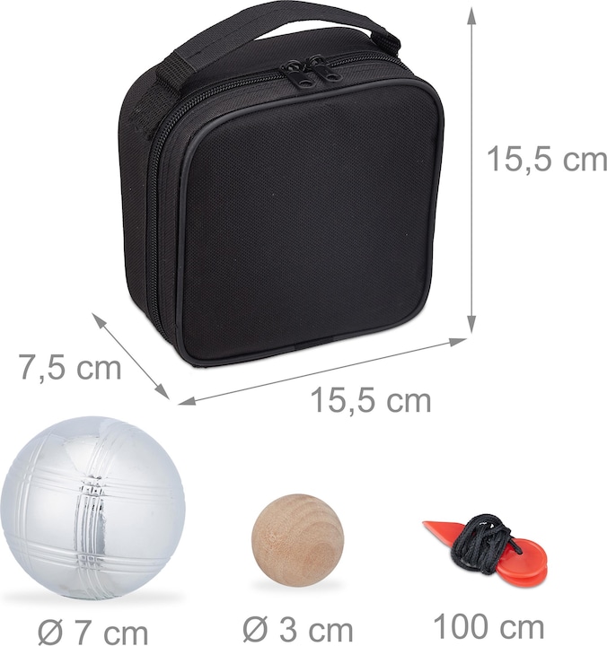 Produktbild Relaxdays Boule Kugeln (4 x, 70 mm)