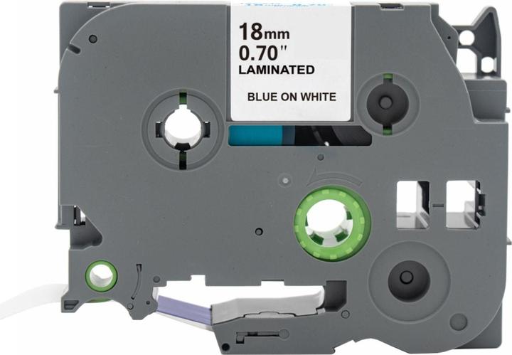 Produktbild Hermex Alternatives Etikettenband zu Brother TZe-243 Beschriftungsband (1.80 cm, Blau, Weiss)