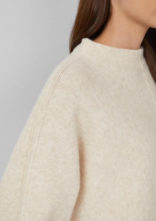 Produktbild s.Oliver Strickpullover Strickpullover mit Stehkragen und Fledermausärmeln (46)