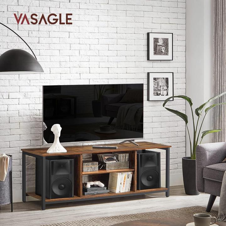 Produktbild Songmics TV-Schrank Industrie-Design vintagebraun Holz (120 x 40 x 50 cm)